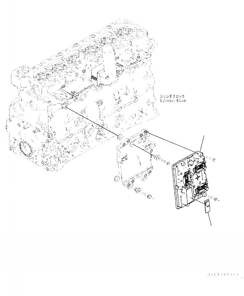 Схема запчастей Komatsu WA320-7 - A79- УПРАВЛ-Е ДВИГАТЕЛЕМLER ДВИГАТЕЛЬ