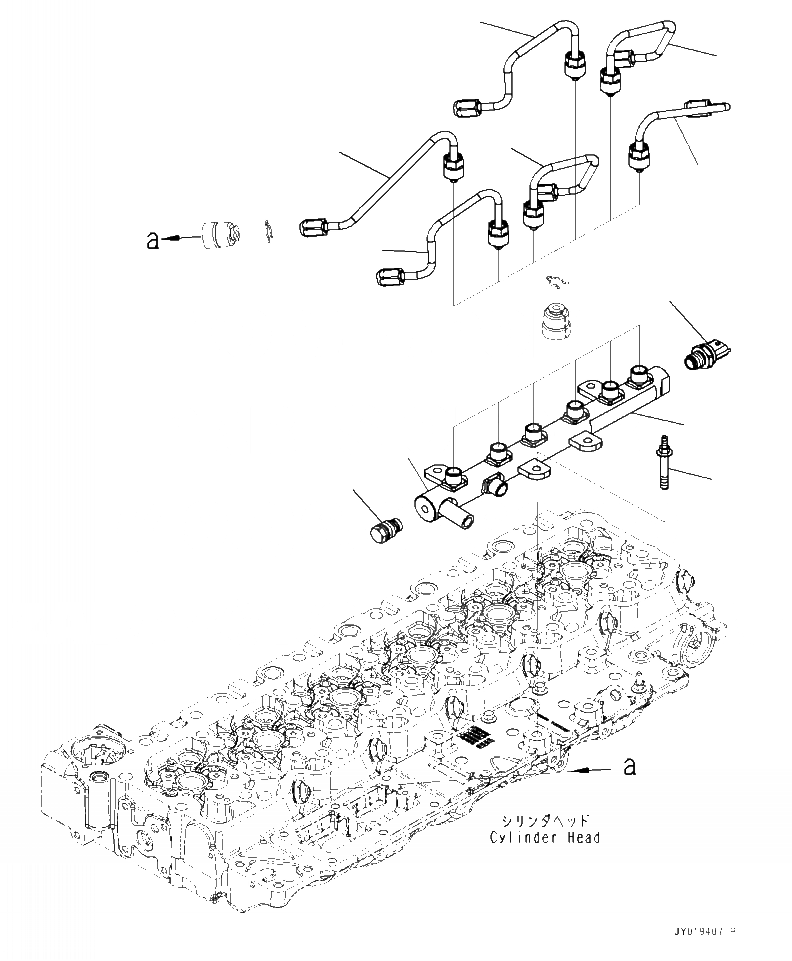 Схема запчастей Komatsu WA320-7 - APP- PERДЛЯMANCE ЧАСТИ COMMON RAIL ДВИГАТЕЛЬ