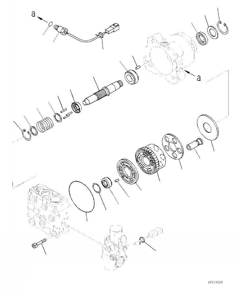 Схема запчастей Komatsu WA320-7 - C- ВЕНТИЛЯТОР РАДИАТОРА МОТОР (/) СИСТЕМА ОХЛАЖДЕНИЯ