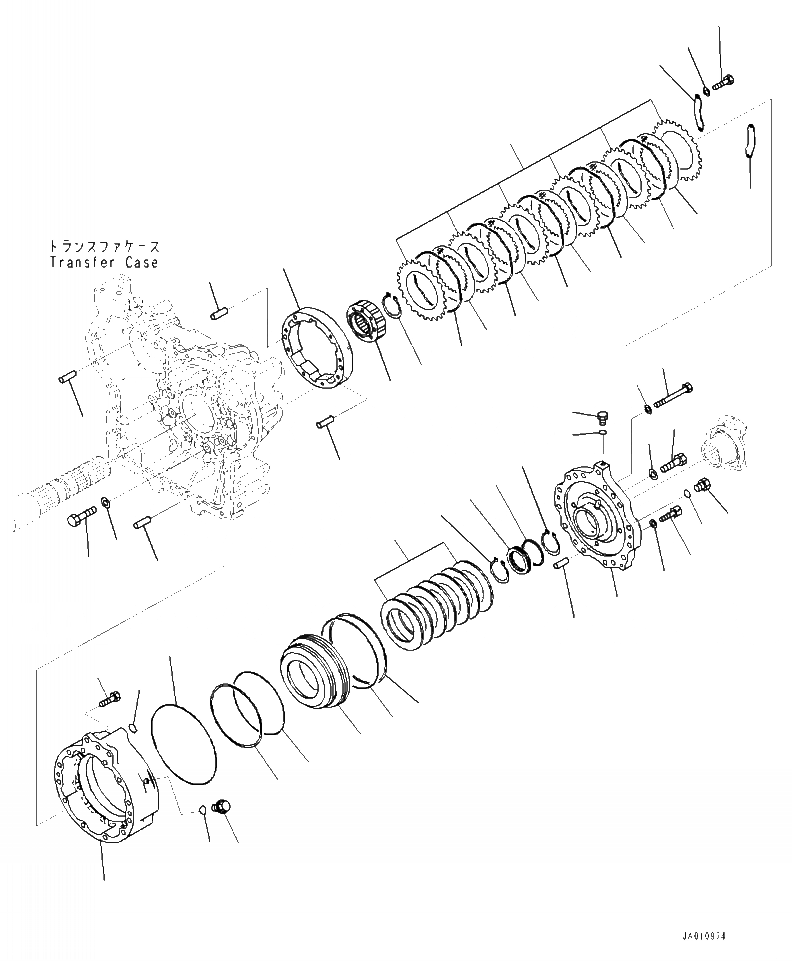 Схема запчастей Komatsu WA320-7 - F- ПЕРЕДАЧА СТОЯНОЧНЫЙ ТОРМОЗ СИЛОВАЯ ПЕРЕДАЧА И КОНЕЧНАЯ ПЕРЕДАЧА
