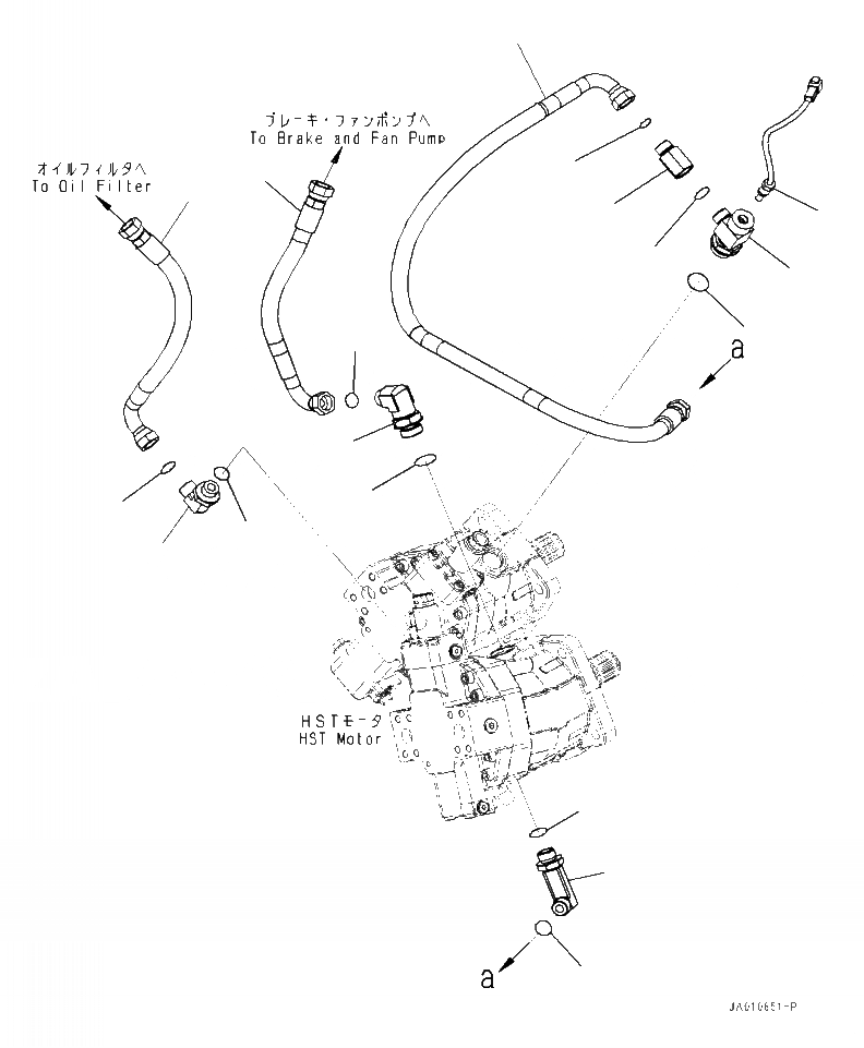 Схема запчастей Komatsu WA320-7 - F7- HYDROSTATIC ТРАНСМИССИЯ (HST) МАСЛОПРОВОДЯЩАЯ ЛИНИЯ ЛИНИЯ ОХЛАЖДЕНИЯS СИЛОВАЯ ПЕРЕДАЧА И КОНЕЧНАЯ ПЕРЕДАЧА