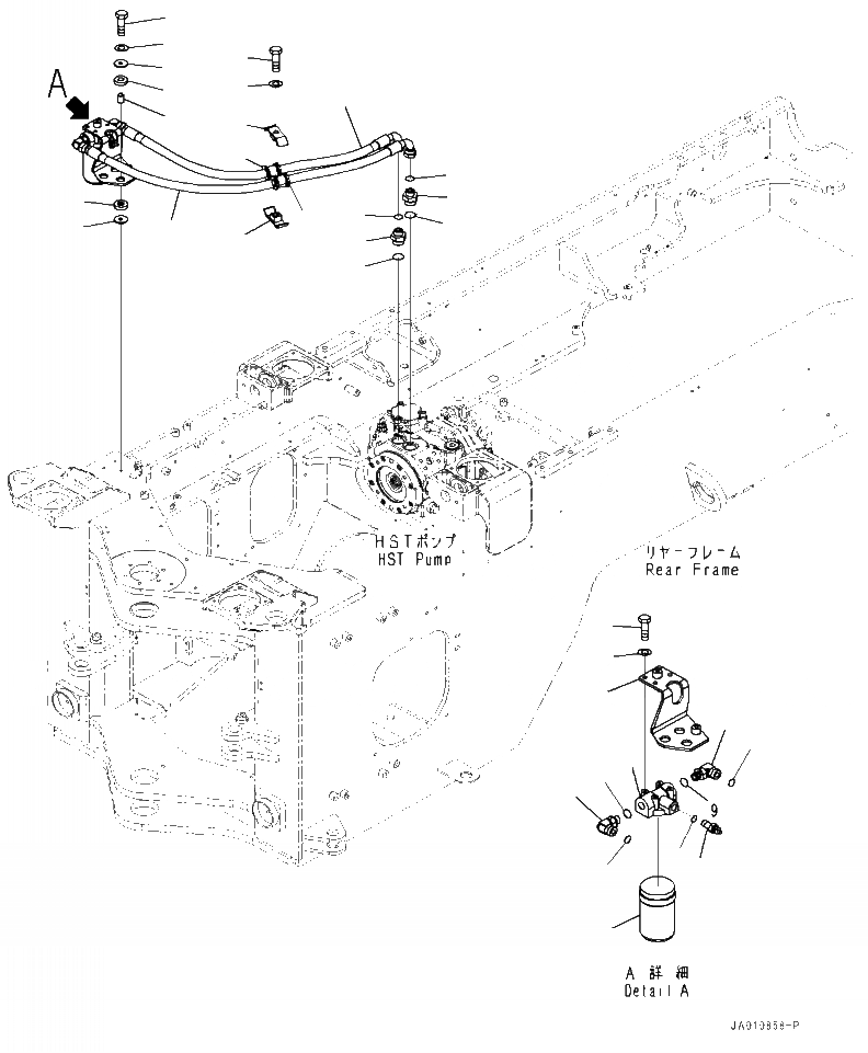 Схема запчастей Komatsu WA320-7 - F7- HYDROSTATIC ТРАНСМИССИЯ (HST) МАСЛОПРОВОДЯЩАЯ ЛИНИЯ ФИЛЬТР. - ЛИНИЯ НАСОСАS СИЛОВАЯ ПЕРЕДАЧА И КОНЕЧНАЯ ПЕРЕДАЧА