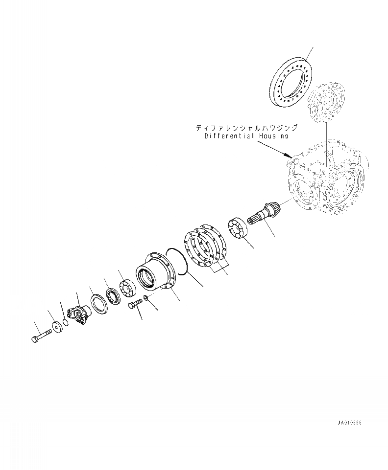 Схема запчастей Komatsu WA320-7 - F- ЗАДН. МОСТ ДИФФЕРЕНЦ. ASSEMBLY (/) СИЛОВАЯ ПЕРЕДАЧА И КОНЕЧНАЯ ПЕРЕДАЧА