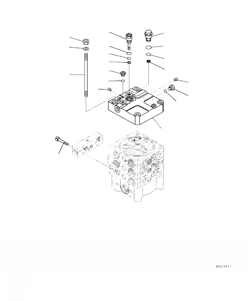 Схема запчастей Komatsu WA320-7 - H- УПРАВЛЯЮЩ. КЛАПАН 2-Х СЕКЦИОНН. ASSEMBLY (/8) ГИДРАВЛИКА
