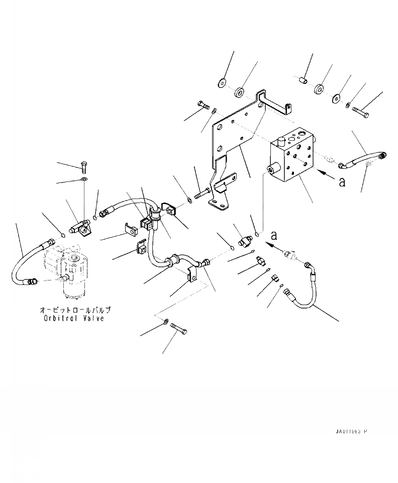 Схема запчастей Komatsu WA320-7 - H- РУЛЕВ. УПРАВЛЕНИЕ ЗАПРАШИВАЮЩ. КЛАПАН ПРИОРИТЕТН. КЛАПАН ЛИНИЯ (/) ГИДРАВЛИКА