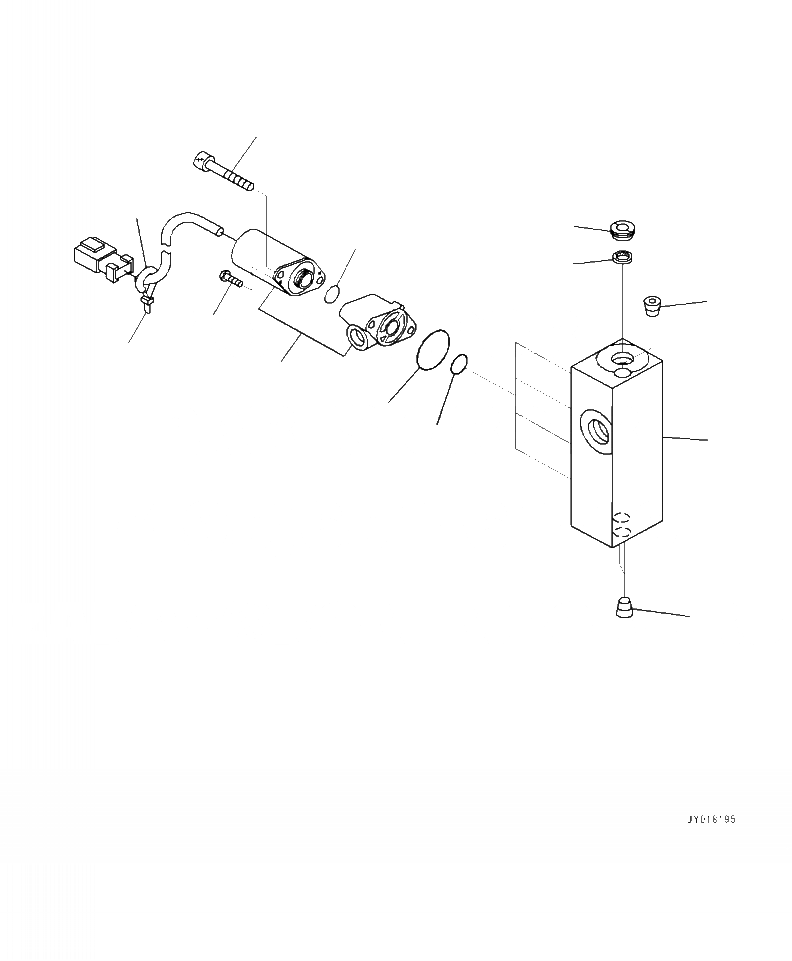 Схема запчастей Komatsu WA320-7 - H-A ГИДРОЛИНИЯ КЛАПАН EPC - С 3-Х СЕКЦ. КОНТР. КЛАПАНОМ ГИДРАВЛИКА