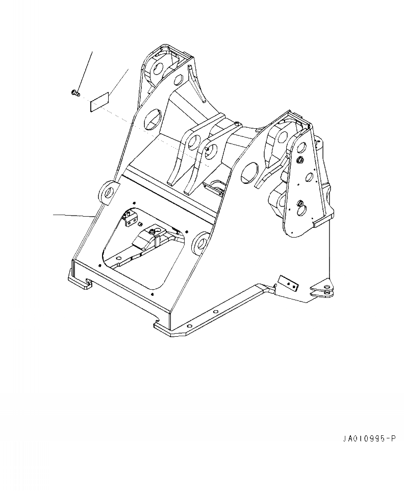 Схема запчастей Komatsu WA320-7 - J- ПЕРЕДН. РАМА ОСНОВНАЯ РАМА И ЕЕ ЧАСТИ