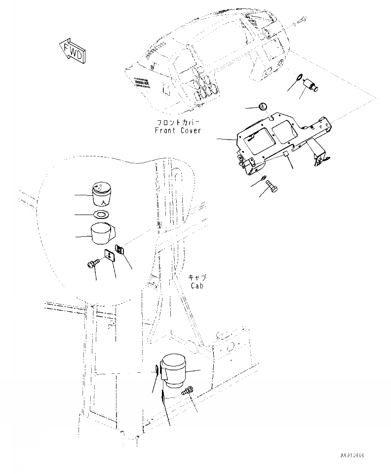 Схема запчастей Komatsu WA320-7 - K- КАБИНА ROPS МОНИТОР КРЕПЛЕНИЕ, ПЕПЕЛЬНИЦА И CIGARETTE LIGHTER OPERATORXD S ОБСТАНОВКА И СИСТЕМА УПРАВЛЕНИЯ
