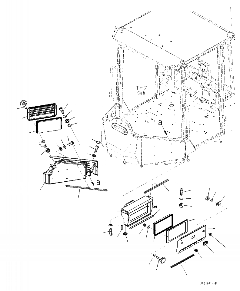Схема запчастей Komatsu WA320-7 - K-8 КАБИНА ROPS КОНДИЦ. ВОЗДУХА FRESH ВОЗД. ФИЛЬТР. OPERATORXD S ОБСТАНОВКА И СИСТЕМА УПРАВЛЕНИЯ