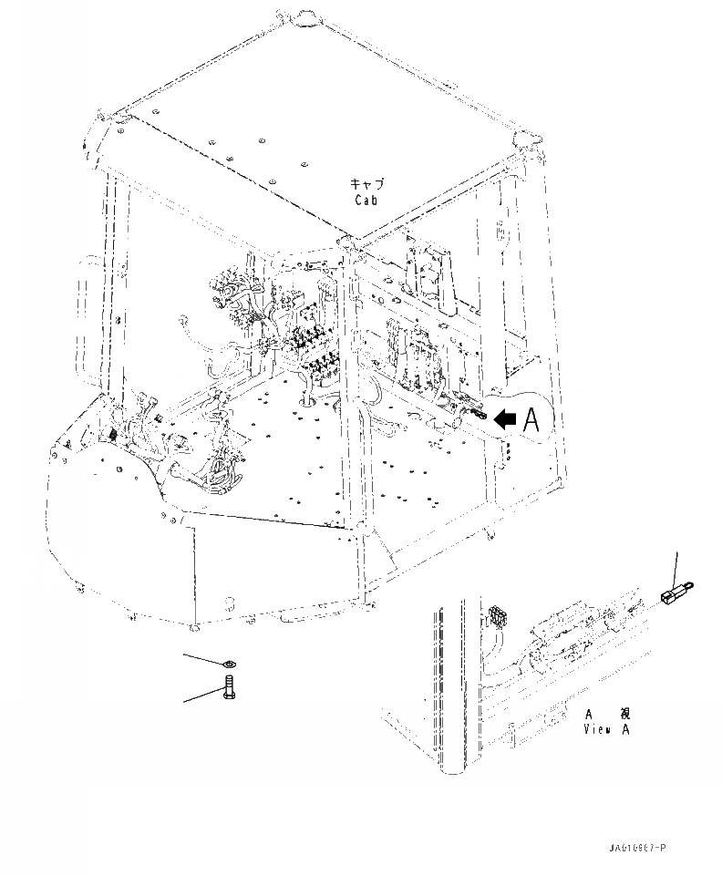 Схема запчастей Komatsu WA320-7 - K- КАБИНА ROPS БОЛТ И СОЕДИН-Е OPERATORXD S ОБСТАНОВКА И СИСТЕМА УПРАВЛЕНИЯ