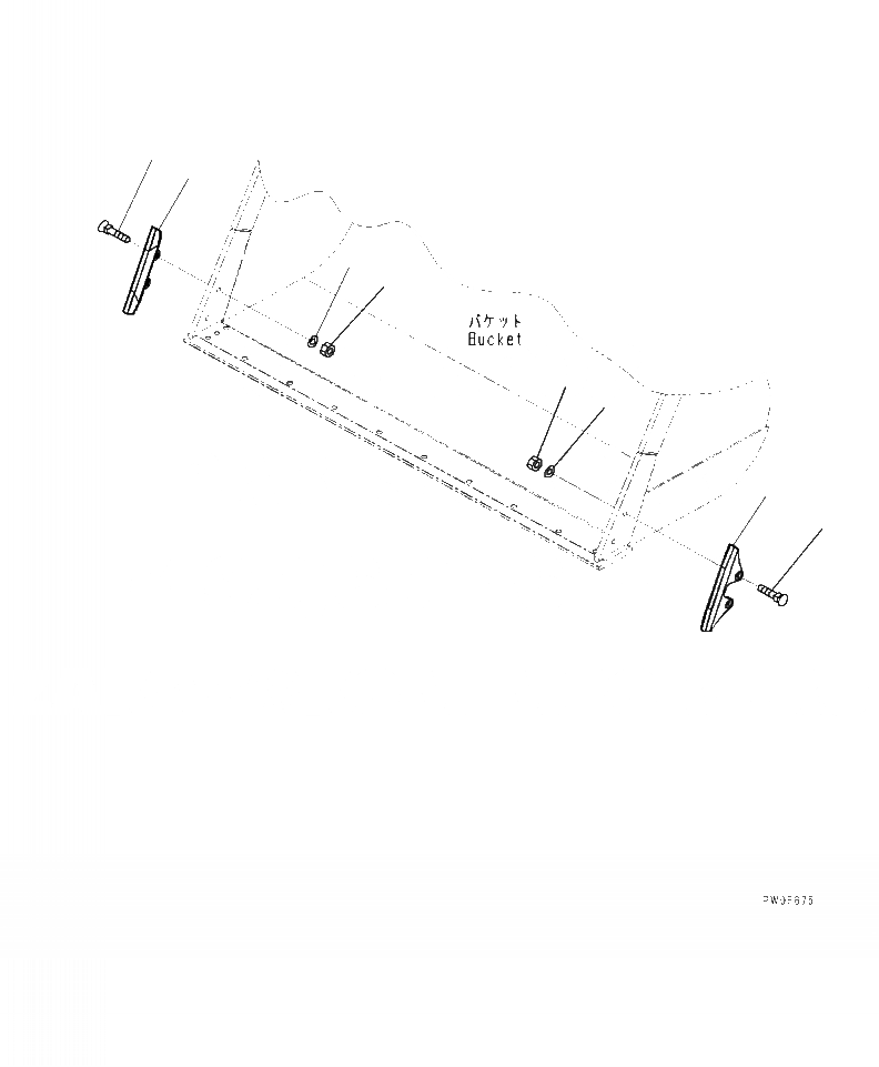 Схема запчастей Komatsu WA320-7 - T- КОВШ  ЧАСТИ КОРПУСА ДЛЯ EXCAVATING РАБОЧЕЕ ОБОРУДОВАНИЕ
