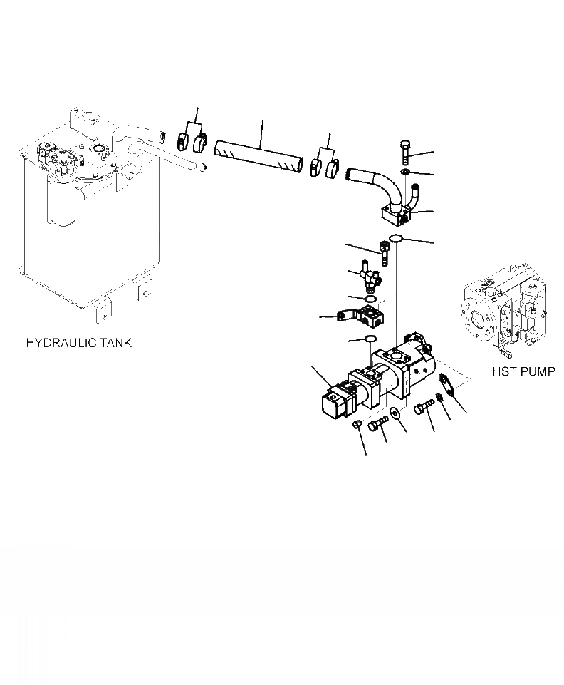 Схема запчастей Komatsu WA320-6 - H-A КРЕПЛЕНИЕ ГИДР. НАСОСА И ЛИНИЯ ГИДРАВЛИКА