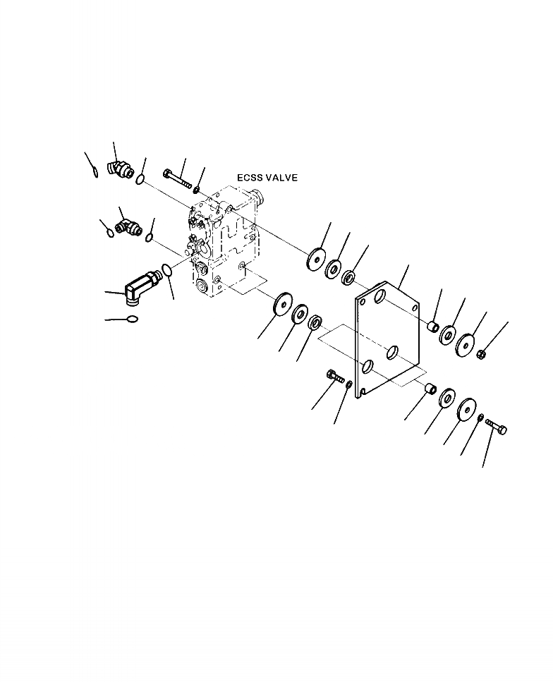Схема запчастей Komatsu WA320-6 - H-A ГИДРОЛИНИЯ ECSS КЛАПАН КРЕПЛЕНИЕ ГИДРАВЛИКА