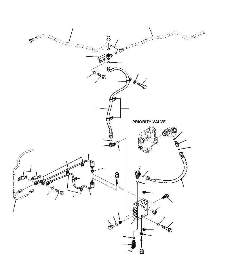 Схема запчастей Komatsu WA320-6 - H-A ЭКСТРЕНН. КЛАПАН РУЛЕВОГО УПРАВЛЕНИЯ КРЕПЛЕНИЕ И PRESSURE ПЕРЕКЛЮЧАТЕЛЬ ГИДРАВЛИКА