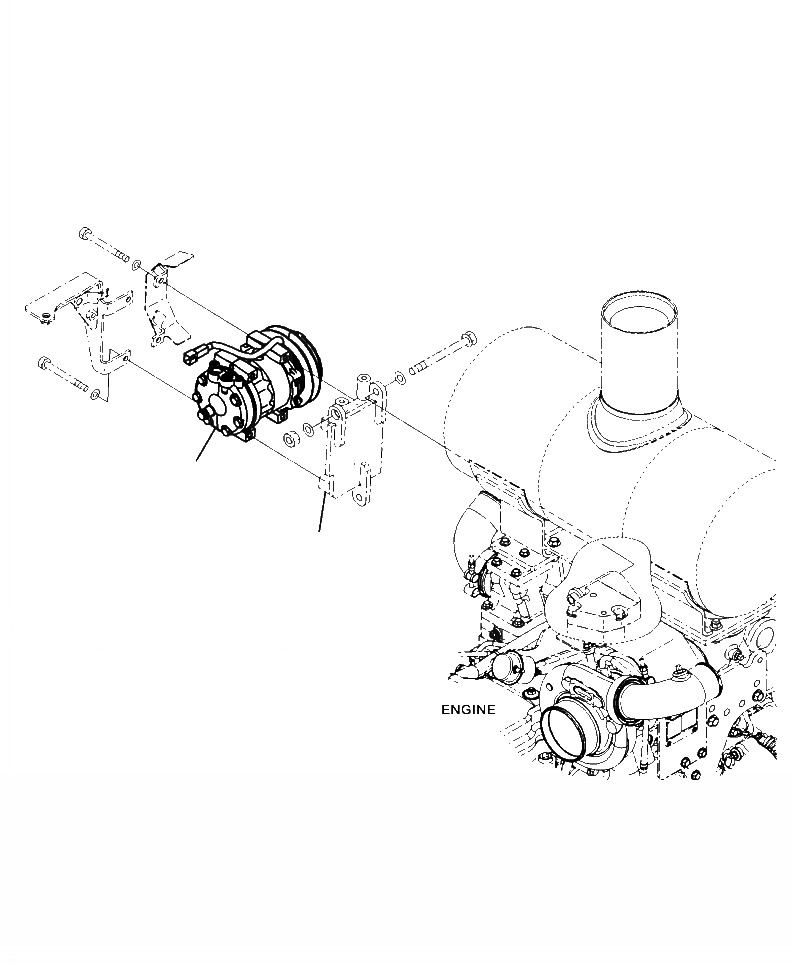 Схема запчастей Komatsu WA320-6 - K7-A КОМПРЕССОР OPERATORXD S ОБСТАНОВКА И СИСТЕМА УПРАВЛЕНИЯ