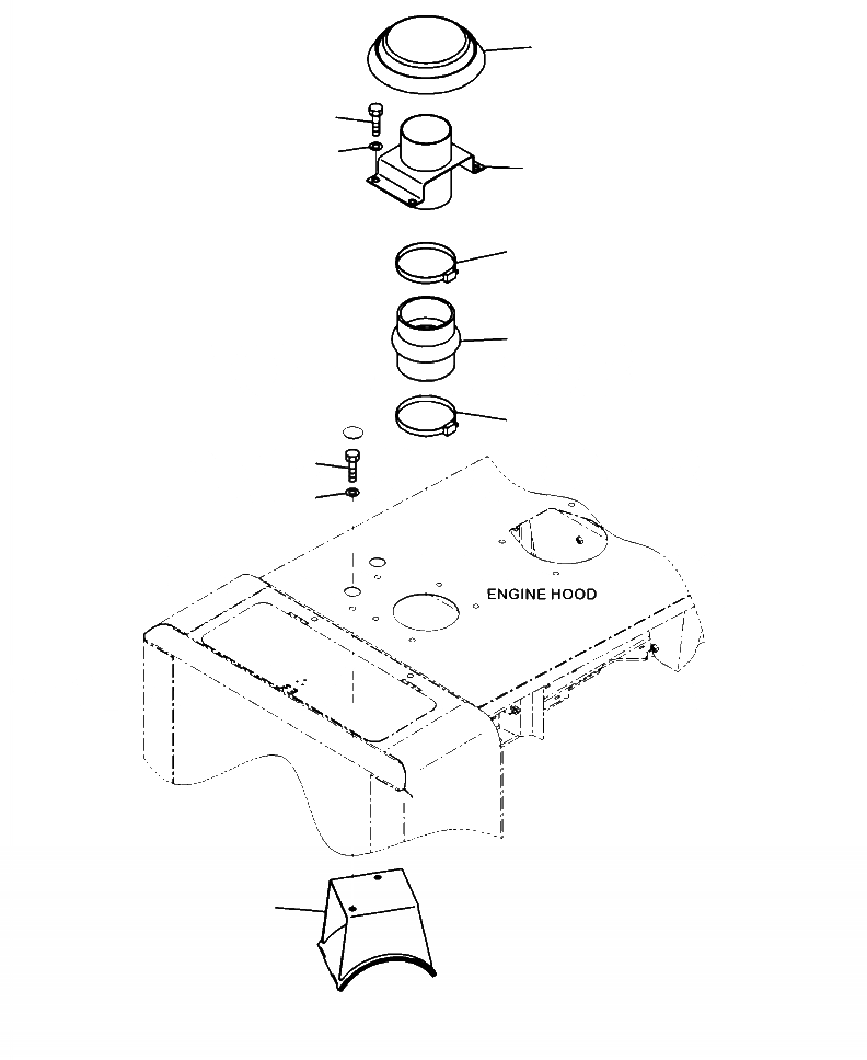 Схема запчастей Komatsu WA320-6 - M-A КАПОТ КРЫШКА ВОЗДУХООЧИСТИТЕЛЯ ЧАСТИ КОРПУСА