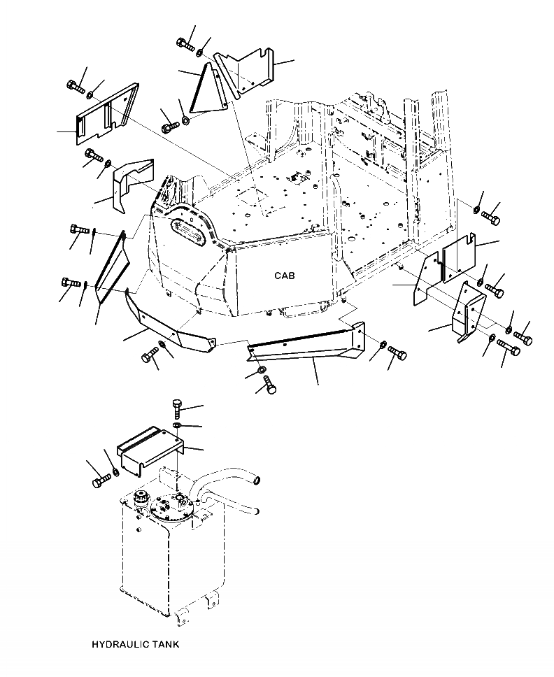 Схема запчастей Komatsu WA320-6 - M-A ПОКРЫТИЕ ПОЛА ЧАСТИ КОРПУСА