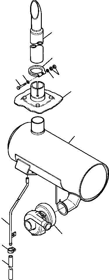 Схема запчастей Komatsu WA320-1LC - EHAUST СИСТЕМА КОМПОНЕНТЫ ДВИГАТЕЛЯ & ЭЛЕКТРИКА