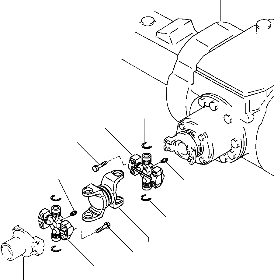 Схема запчастей Komatsu WA320-1LC - ЗАДН. ВЕДУЩ. ВАЛ ВЕДУЩ. ВАЛ,МОСТS КОЛЕСА & ТОРМОЗ. СИСТЕМАS