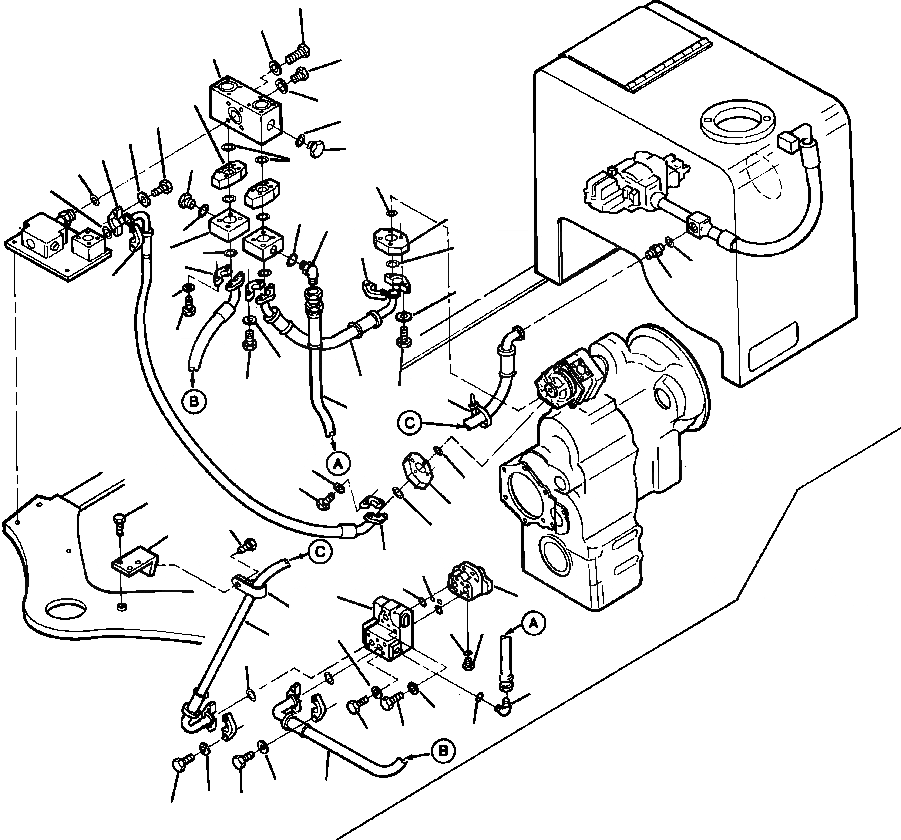 Схема запчастей Komatsu WA320-1LC - GROUND ГИДРАВЛИКА РУЛ. УПРАВЛЕНИЯ (КЛАПАН - КЛАПАН) РУЛЕВ. УПРАВЛЕНИЕ СИСТЕМА УПРАВЛЕНИЯ