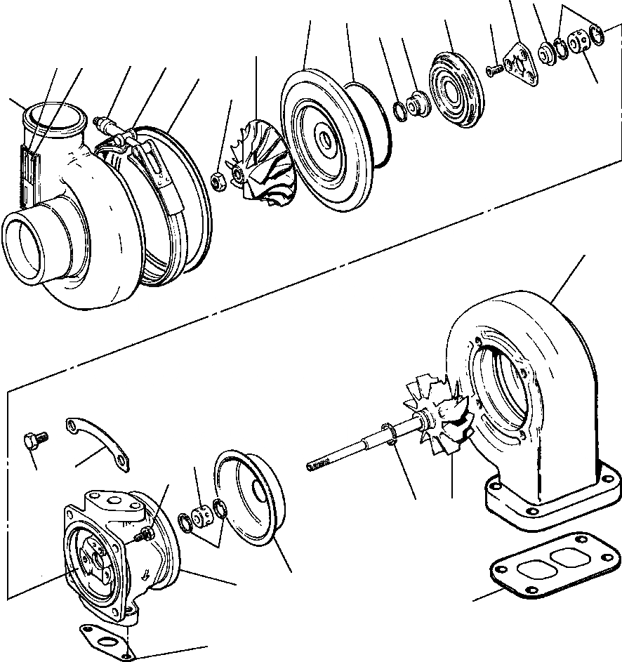 Схема запчастей Komatsu WA320-1LC - ТУРБОНАГНЕТАТЕЛЬ ГОЛОВКА ЦИЛИНДРОВ