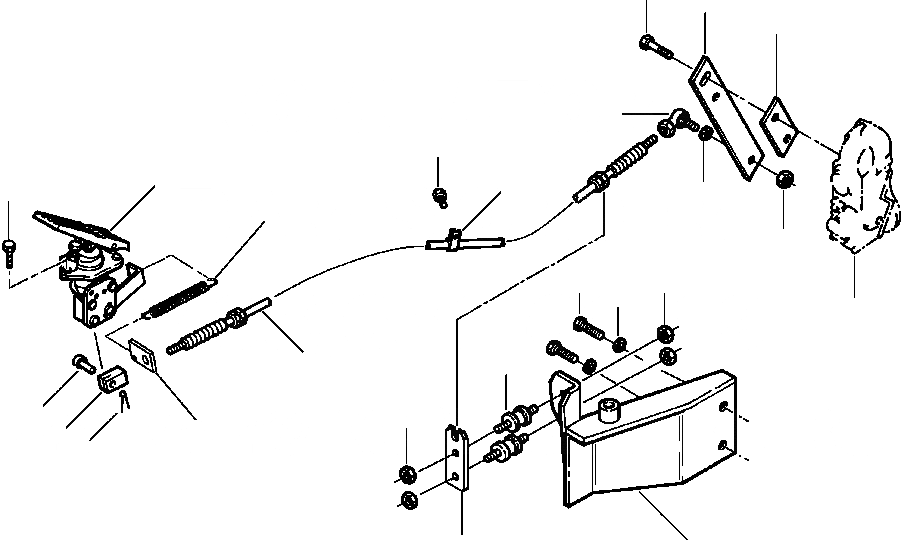 Схема запчастей Komatsu WA320-3L - FIG. B-A АКСЕЛЕРАТОР КАБЕЛЬ КОРПУС КОМПОНЕНТЫ ДВИГАТЕЛЯ