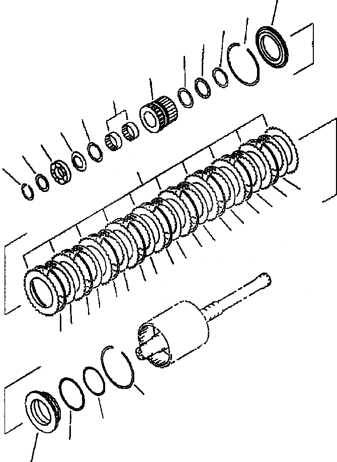 Схема запчастей Komatsu WA320-3L - FIG. F-A ТРАНСМИССИЯ - РЕВЕРС МУФТА СИЛОВАЯ ПЕРЕДАЧА И КОНЕЧНАЯ ПЕРЕДАЧА