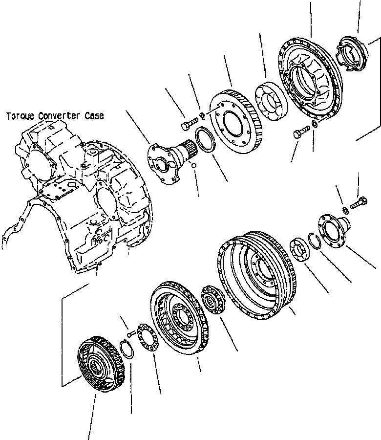 Схема запчастей Komatsu WA320-3L - FIG. F-7A ГТР CONVERTOR СИЛОВАЯ ПЕРЕДАЧА И КОНЕЧНАЯ ПЕРЕДАЧА