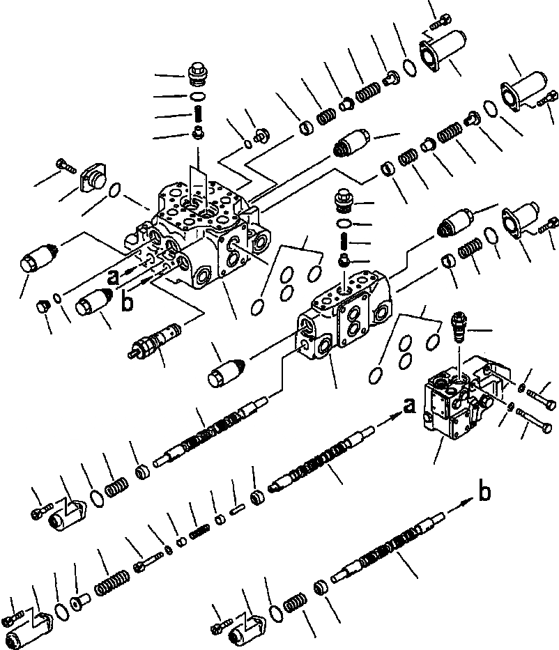 Схема запчастей Komatsu WA320-3L - FIG. H-A ОБОРУД-Е УПРАВЛЯЮЩ. КЛАПАН - COMPLETE ASSEMBLY, 3-Х СЕКЦИОНН. ГИДРАВЛИКА