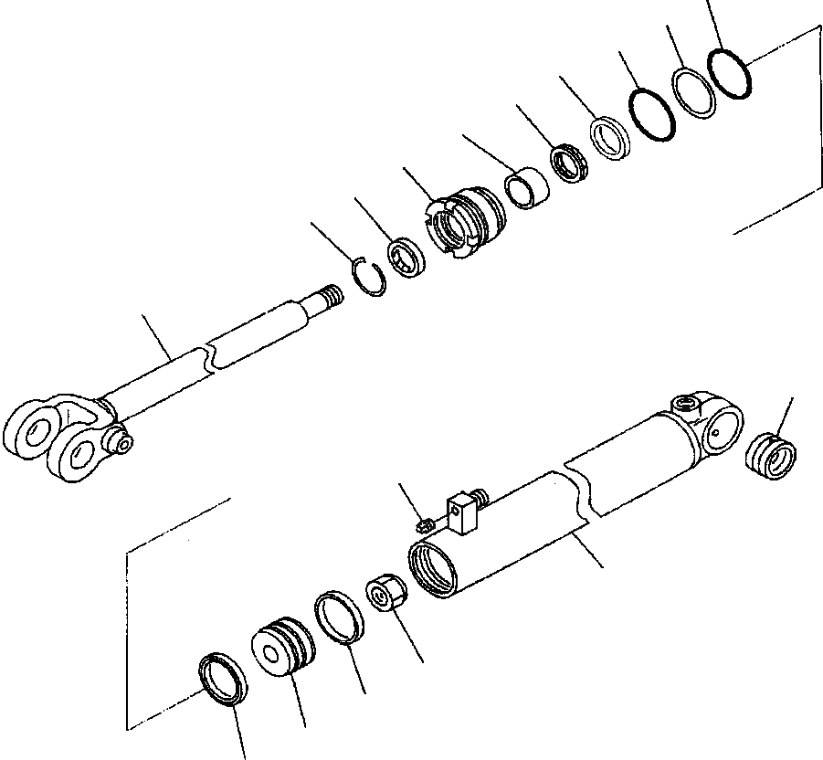 Схема запчастей Komatsu WA320-3L - FIG. H-A ЦИЛИНДР ASSEMBLY - РУЛЕВ. УПРАВЛЕНИЕ ГИДРАВЛИКА