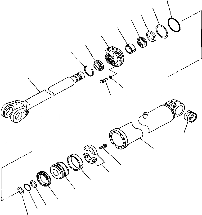 Схема запчастей Komatsu WA320-3L - FIG. T-A ЦИЛИНДР ASSEMBLY - РУКОЯТЬ РАБОЧЕЕ ОБОРУДОВАНИЕ
