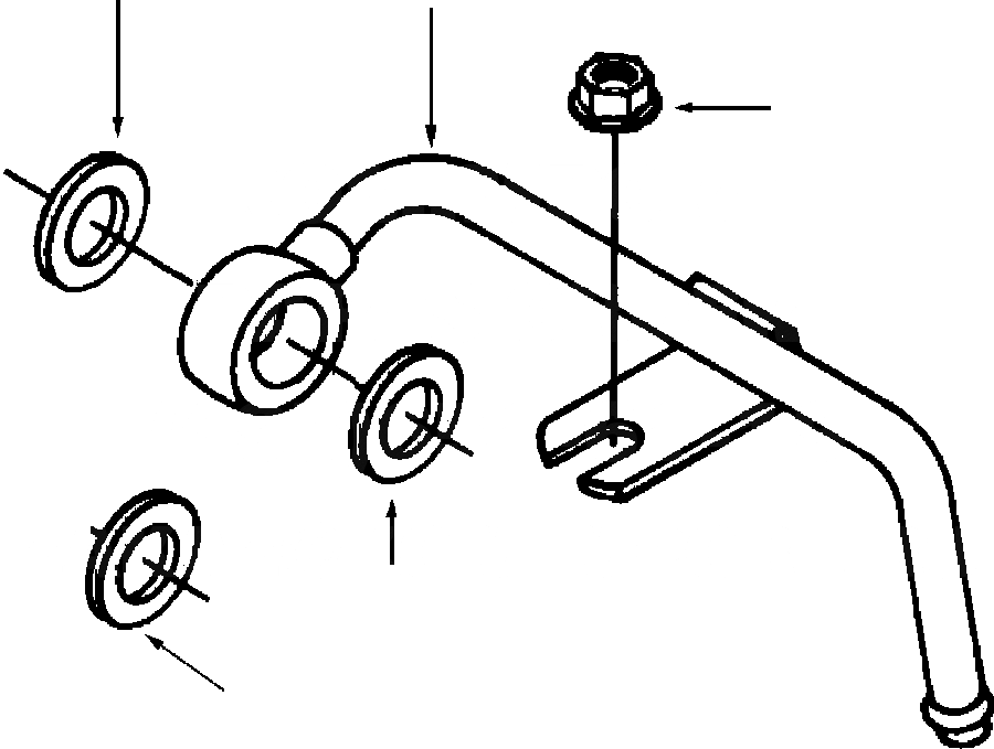 Схема запчастей Komatsu WA320-3MC - ТОПЛИВН. ВОЗВРАТН. ЛИНИЯ ДВИГАТЕЛЬ - SADE-
