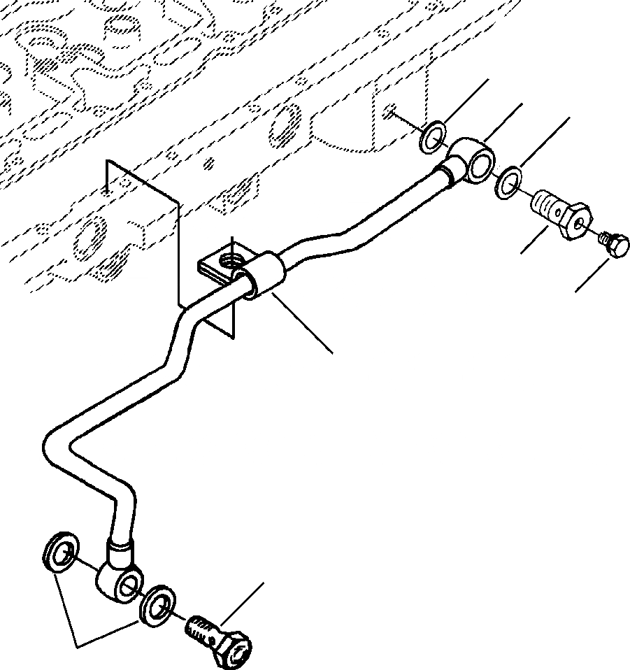 Схема запчастей Komatsu WA320-3MC - ТОПЛИВН. ВПУСКН. ТРУБА ДВИГАТЕЛЬ - SADE-