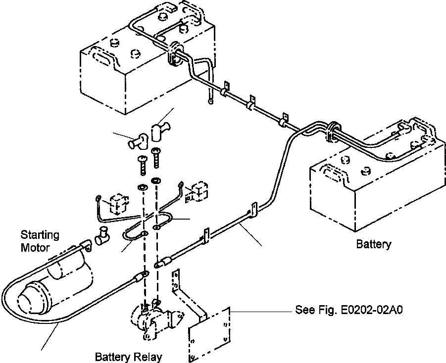 Схема запчастей Komatsu WA320-3MC - FIG NO. E-A ЗАДН. Э/ПРОВОДКА ЛИНИЯ АККУМУЛЯТОРА ЭЛЕКТРИКА