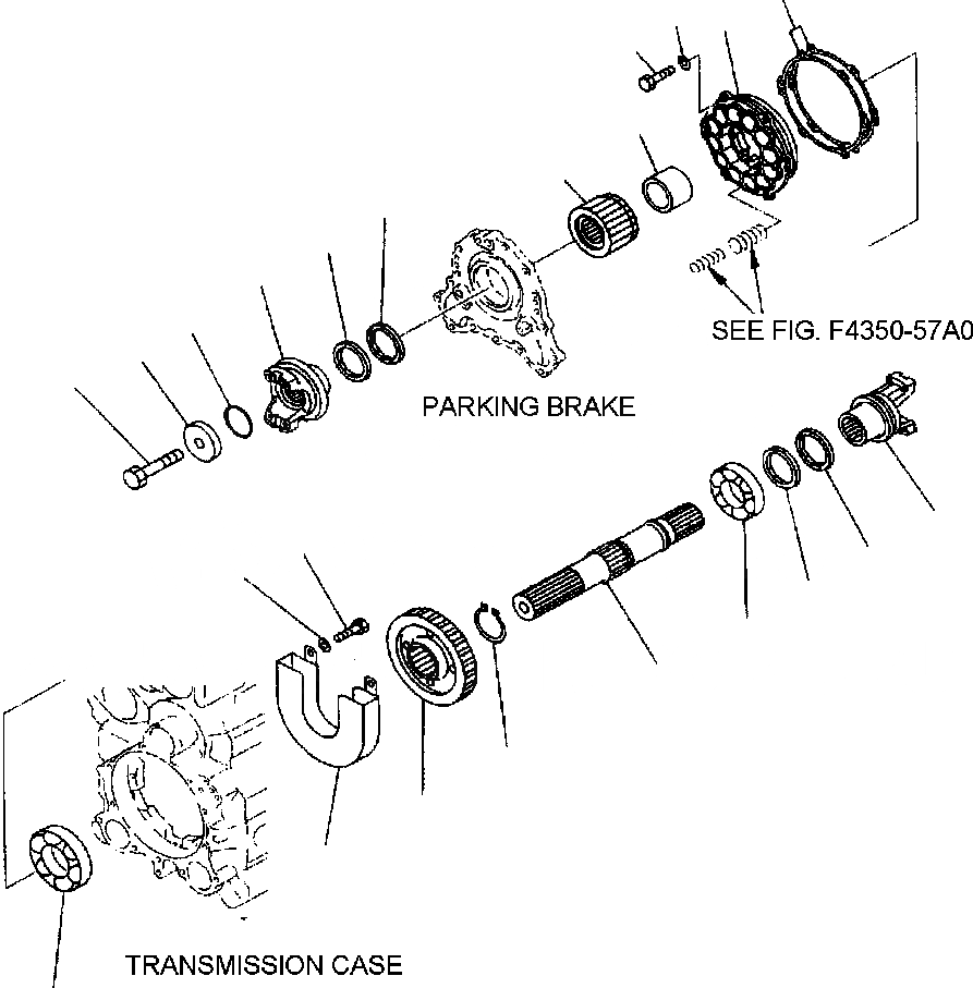 Схема запчастей Komatsu WA320-3MC - FIG NO. F-A ТРАНСМИССИЯ ВЫХОДНОЙ ВАЛ СИЛОВАЯ ПЕРЕДАЧА И КОНЕЧНАЯ ПЕРЕДАЧА