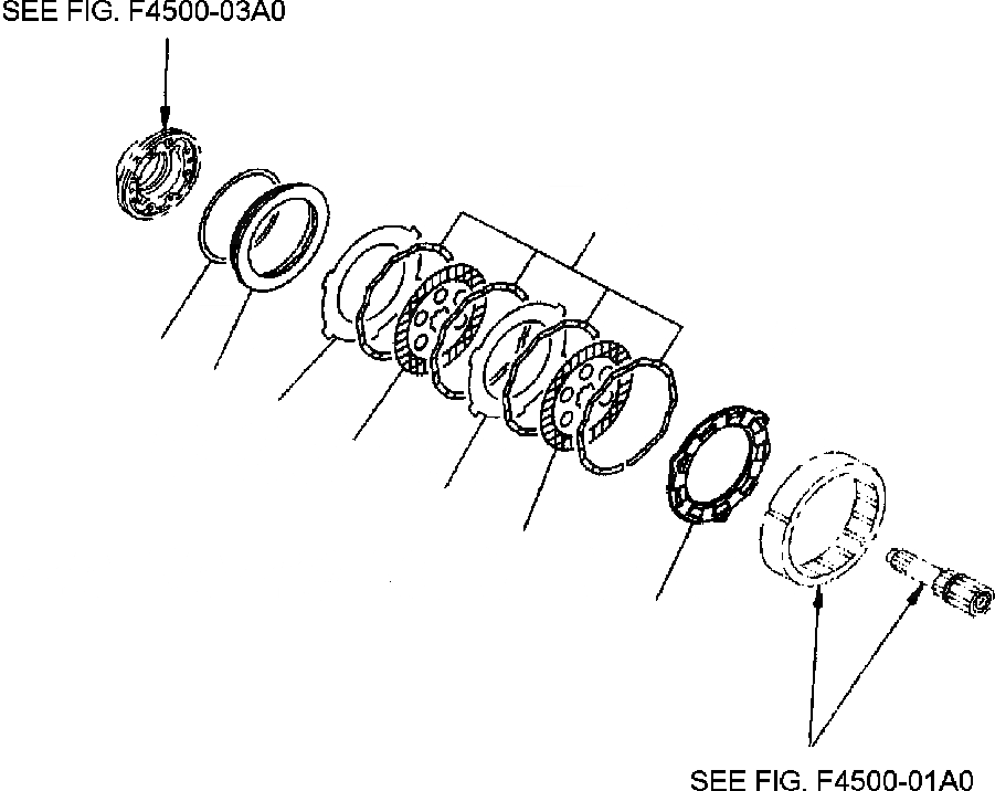 Схема запчастей Komatsu WA320-3MC - FIG NO. F-A ЗАДН. МОСТ ТОРМОЗ. МОСТ СИЛОВАЯ ПЕРЕДАЧА И КОНЕЧНАЯ ПЕРЕДАЧА