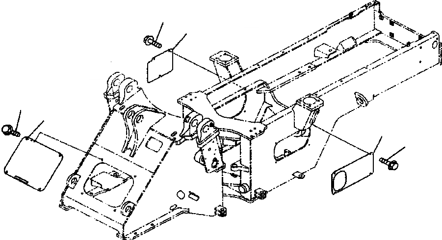 Схема запчастей Komatsu WA320-3MC - FIG NO. J9-A БЛОКИРОВКА И КРЫШКИПЕРЕДН. И ЗАДН. РАМА COVER ПЕРЕДН. РАМА