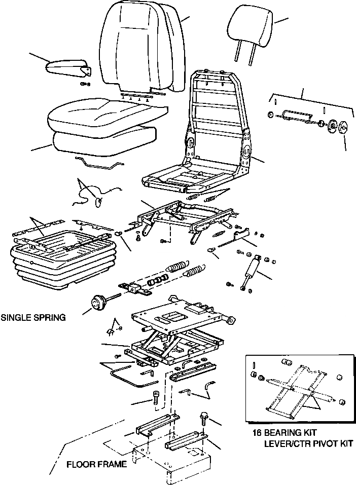Схема запчастей Komatsu WA320-3MC - FIG NO. K-A СИДЕНЬЕ ОПЕРАТОРА КАБИНА ОПЕРАТОРА И СИСТЕМА УПРАВЛЕНИЯ
