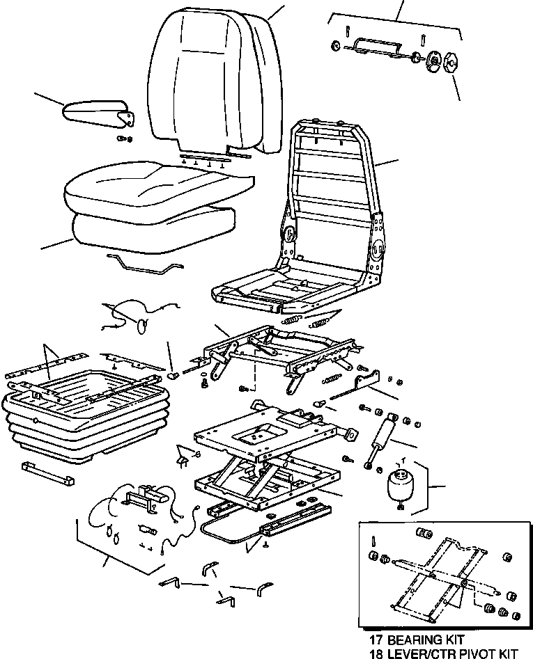 Схема запчастей Komatsu WA320-3MC - FIG NO. K-A СИДЕНЬЕ ОПЕРАТОРА ВОЗД. RIDE КАБИНА ОПЕРАТОРА И СИСТЕМА УПРАВЛЕНИЯ
