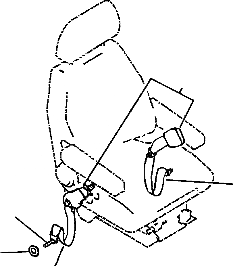 Схема запчастей Komatsu WA320-3MC - FIG NO. K-A РЕМЕНЬ БЕЗОПАСНОСТИ КАБИНА ОПЕРАТОРА И СИСТЕМА УПРАВЛЕНИЯ