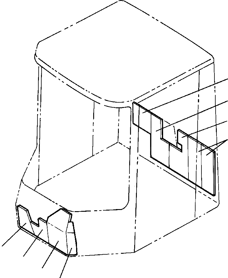 Схема запчастей Komatsu WA320-3MC - FIG NO. K-A КАБИНА SOUND INSULATION ЩИТКИS КАБИНА ОПЕРАТОРА И СИСТЕМА УПРАВЛЕНИЯ