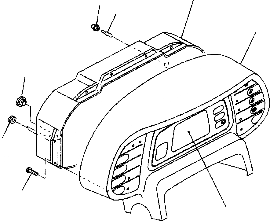 Схема запчастей Komatsu WA320-3MC - FIG NO. K-A ОСНОВН. МОНИТОР INTERNAL ЧАСТИ КАБИНА ОПЕРАТОРА И СИСТЕМА УПРАВЛЕНИЯ