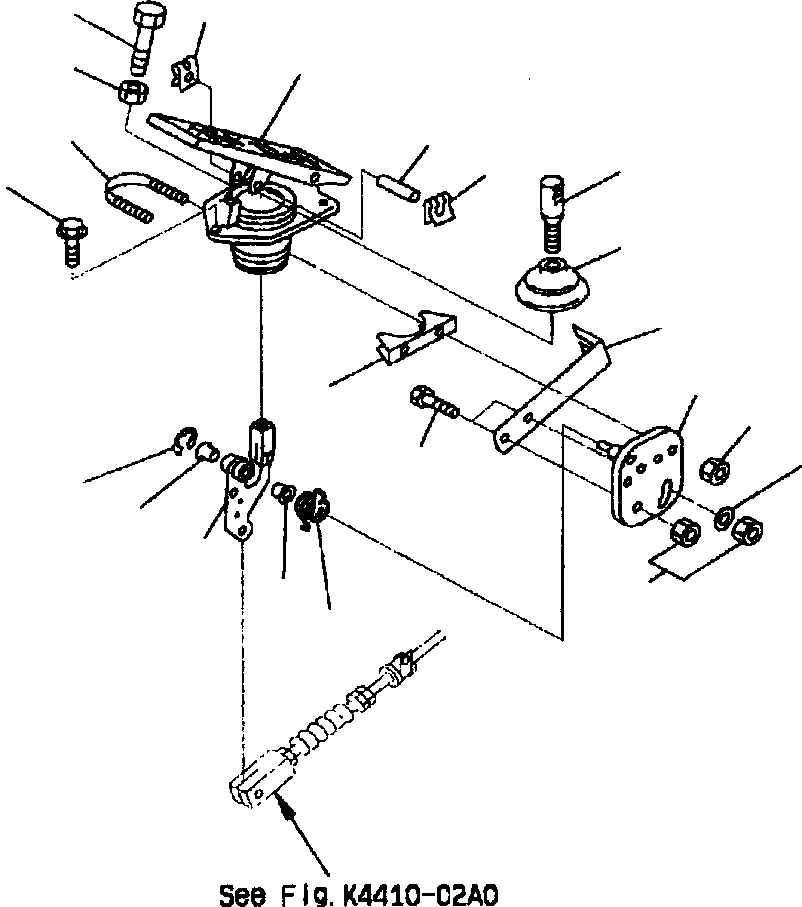 Схема запчастей Komatsu WA320-3MC - FIG NO. K-A УПРАВЛ-Е ДВИГАТЕЛЕМ КАБИНА ОПЕРАТОРА И СИСТЕМА УПРАВЛЕНИЯ