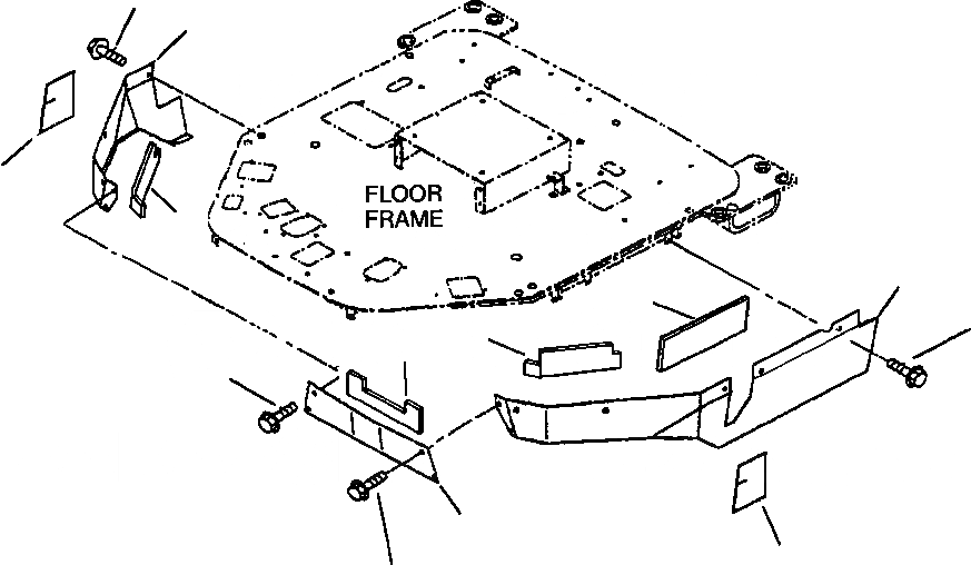 Схема запчастей Komatsu WA320-3MC - FIG NO. M-A ПОКРЫТИЕ НИЖН. ЧАСТИ КАБИНЫ ЧАСТИ КОРПУСА