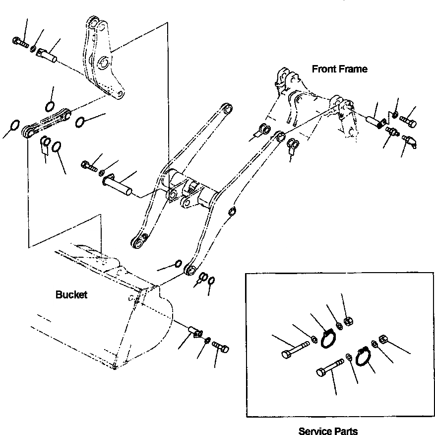 Схема запчастей Komatsu WA320-3MC - FIG NO. T-A СТРЕЛА ASSEMBLY ЭЛЕМЕНТЫ КРЕПЛЕНИЯ РАБОЧЕЕ ОБОРУДОВАНИЕ