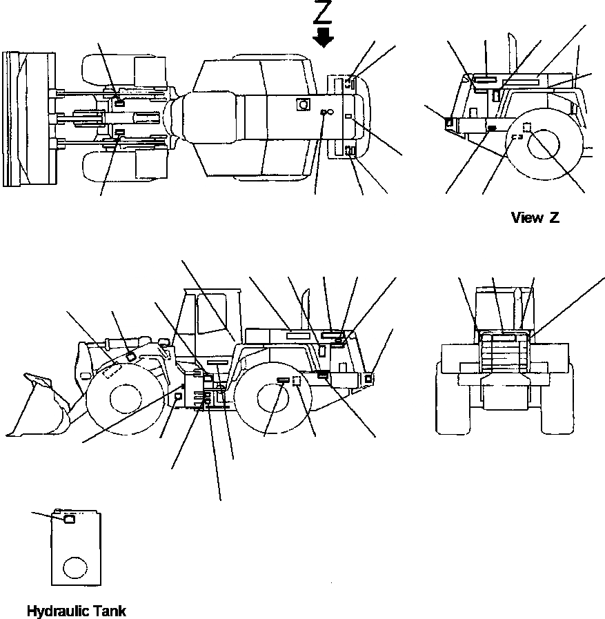 Схема запчастей Komatsu WA320-3MC - FIG NO. U-A МАРКИРОВКА МАРКИРОВКА