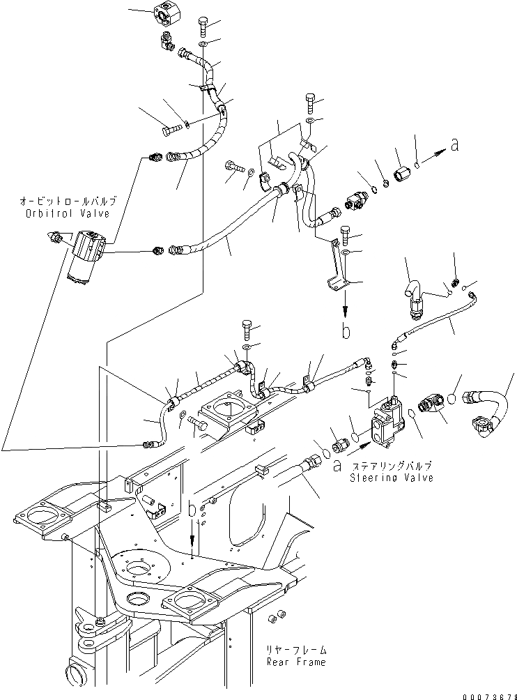 Схема запчастей Komatsu WA320PT-5L - ГИДРОЛИНИЯ КЛАПАНА РУЛЕВ. УПРАВЛЕНИЯ (ПРИОРИТЕТН. КЛАПАН - КЛАПАН РУЛЕВОГО УПРАВЛЕНИЯ) (ДЛЯ ВСПОМОГ. РУЛЕВ. УПРАВЛЕНИЕ) ГИДРАВЛИКА