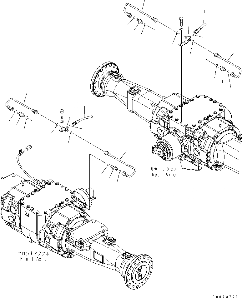 Схема запчастей Komatsu WA320PT-5L - ТОРМОЗНАЯ ГИДРОЛИНИЯ КАБИНА ОПЕРАТОРА И СИСТЕМА УПРАВЛЕНИЯ