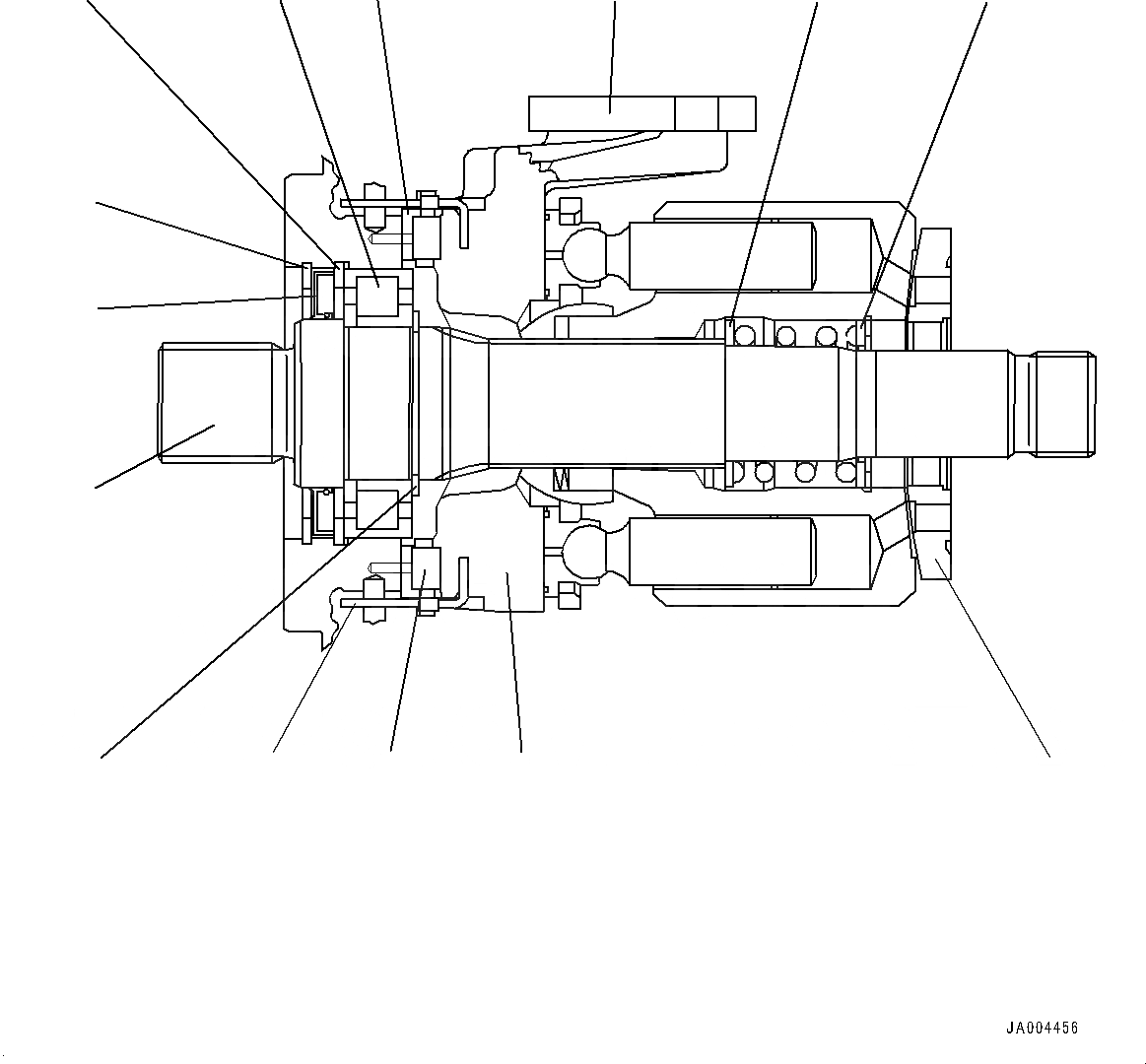 Схема запчастей Komatsu WA320-6 - HYDROSTATIC ТРАНСМИССИЯ (HST) НАСОС И МОТОР, КМ/Ч, ВНУТР. ЧАСТИ, НАСОС (/) HYDROSTATIC ТРАНСМИССИЯ (HST) НАСОС И МОТОР, КМ/Ч