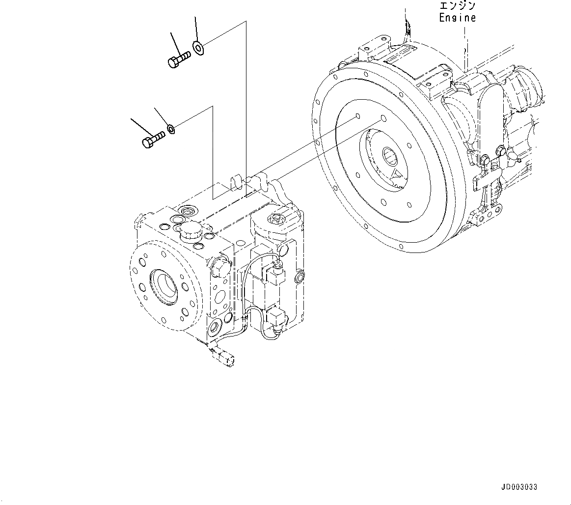 Схема запчастей Komatsu WA320-6 - HYDROSTATIC ТРАНСМИССИЯ (HST) НАСОС И МОТОР, КМ/Ч, НАСОС КРЕПЛЕНИЕ HYDROSTATIC ТРАНСМИССИЯ (HST) НАСОС И МОТОР, КМ/Ч